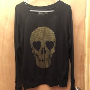 Black Skull Vans Sweater